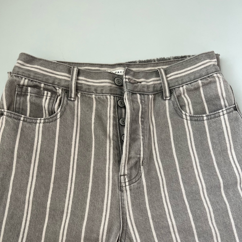 Pacsun striped high waisted jeans